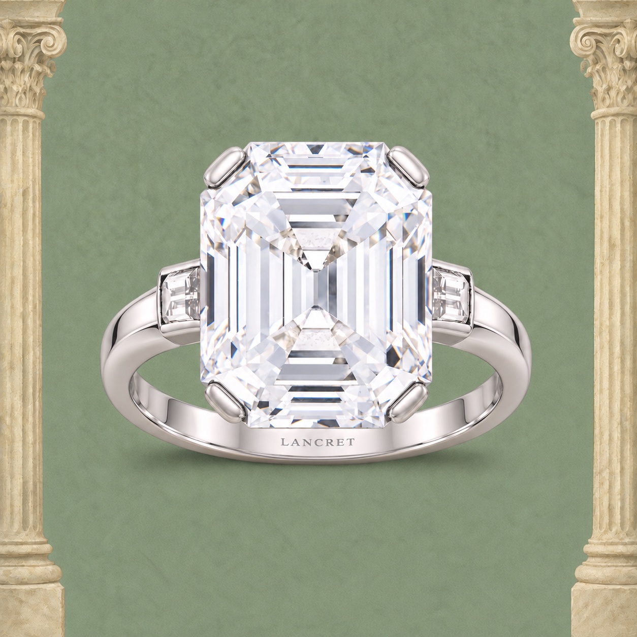 Step-cut ring from the design reference archive